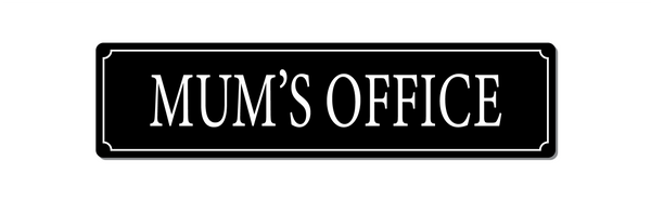 Metal Personalised Office Sign - Novelty Sign - Change The Text To Suit Your Needs - VWPrintCo