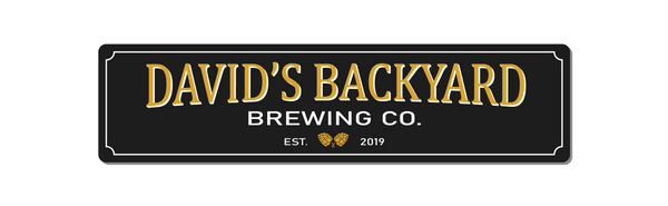 Metal Sign - Personalised Backyard Beer and Brewing Co Sign